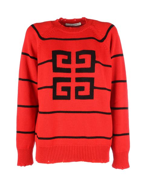 givenchy sweater black red
